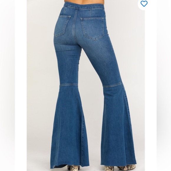 Free People Denim Flare Jeans - Picture 4 of 15